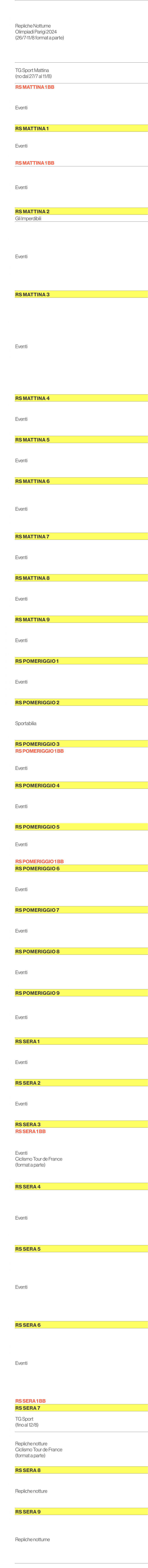 6.30,Repliche Notturne Olimpiadi Parigi 2024 (26/7 11/8 format a parte),6.35,6.40,6.45,6.50,6.55,7.00,7.05,7.10,7.15,...